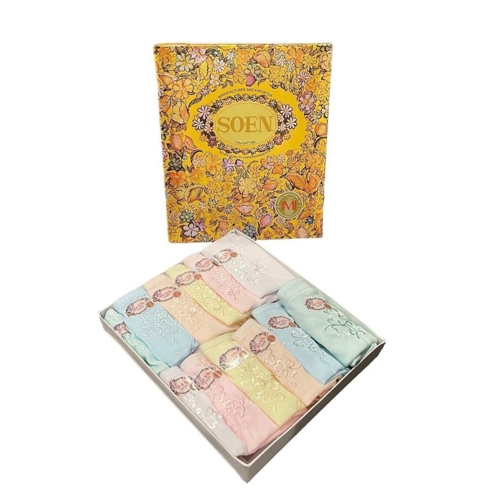 Soen SMP‎ Semi Full Ladies Panty Pastel Color Embroidered Size XL